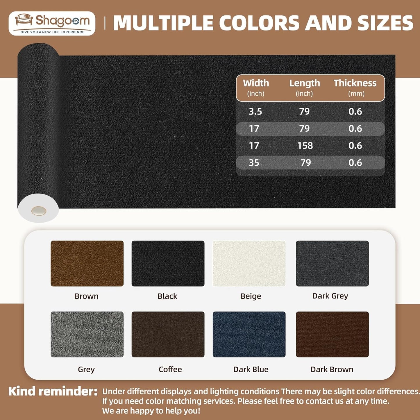 Suede Repair Patch, 17X79 Inch Fabric Large Repair Tape, Self-Adhesive Patches for Furniture, Sofa, Car Interior, Shoes, Hand Bag, Clothing (Beige, 17X79 Inch)