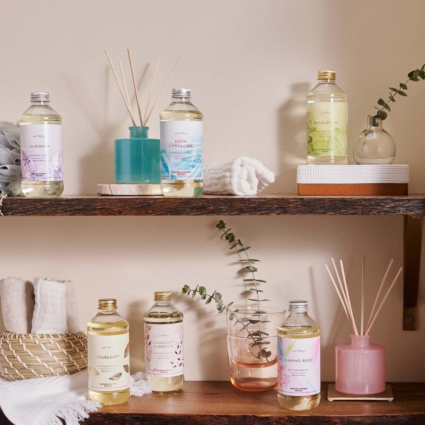 Thymes Reed Diffuser Oil - Kimono Rose - 7.75 Fl Oz