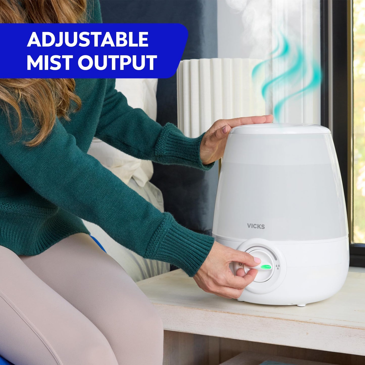 Vicks Filter-Free Ultrasonic Humidifier, Recommended by Pediatricians