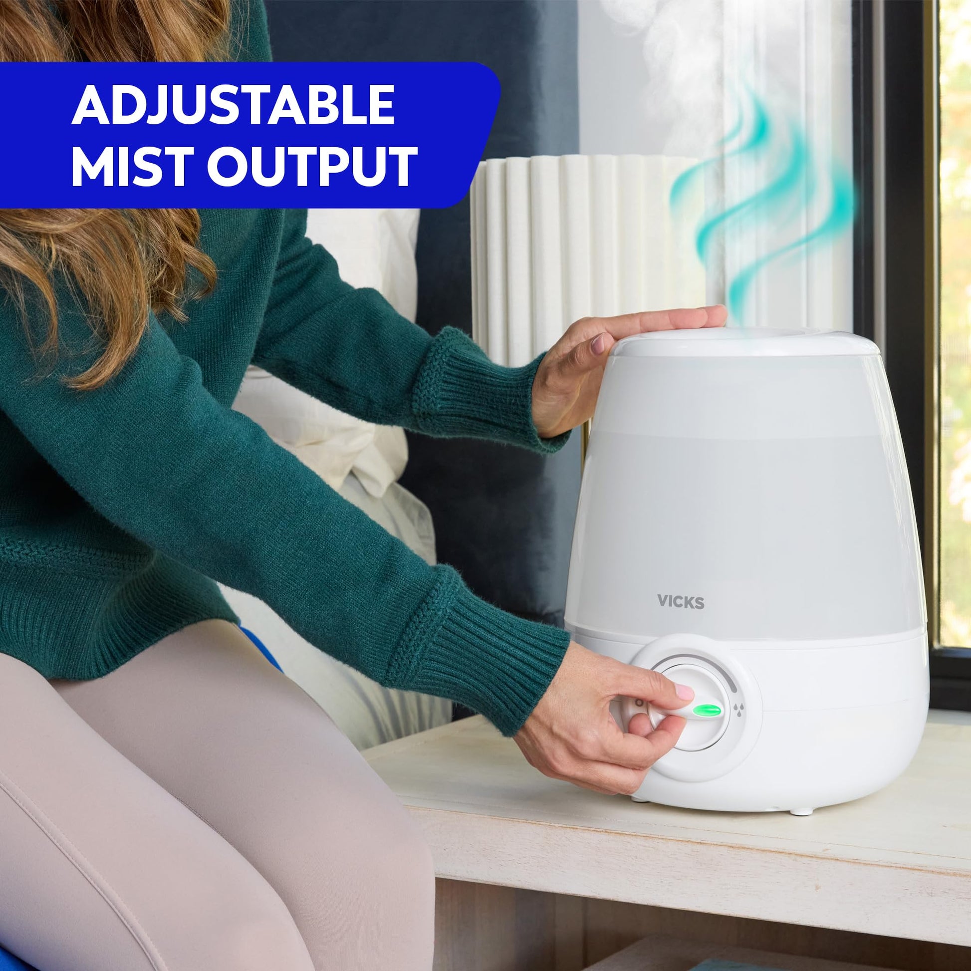 Vicks Filter-Free Ultrasonic Humidifier, Recommended by Pediatricians