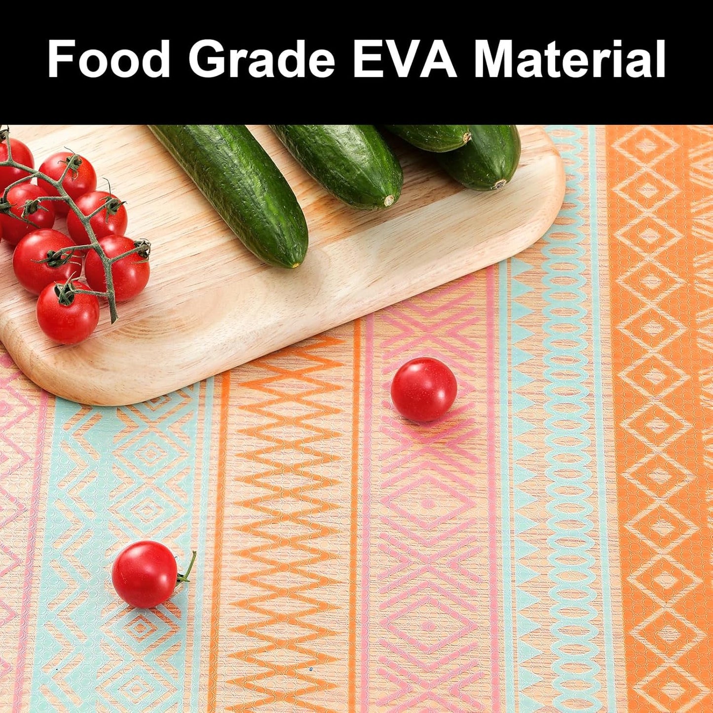 Cooyes Drawer and Shelf Liner, Non-Adhesive Shelf Liners for Kitchen Cabinets, Thick Strong Grip Mats for Desk, Shelves, Bathroom Drawers, Fridge, Cabinet Protection