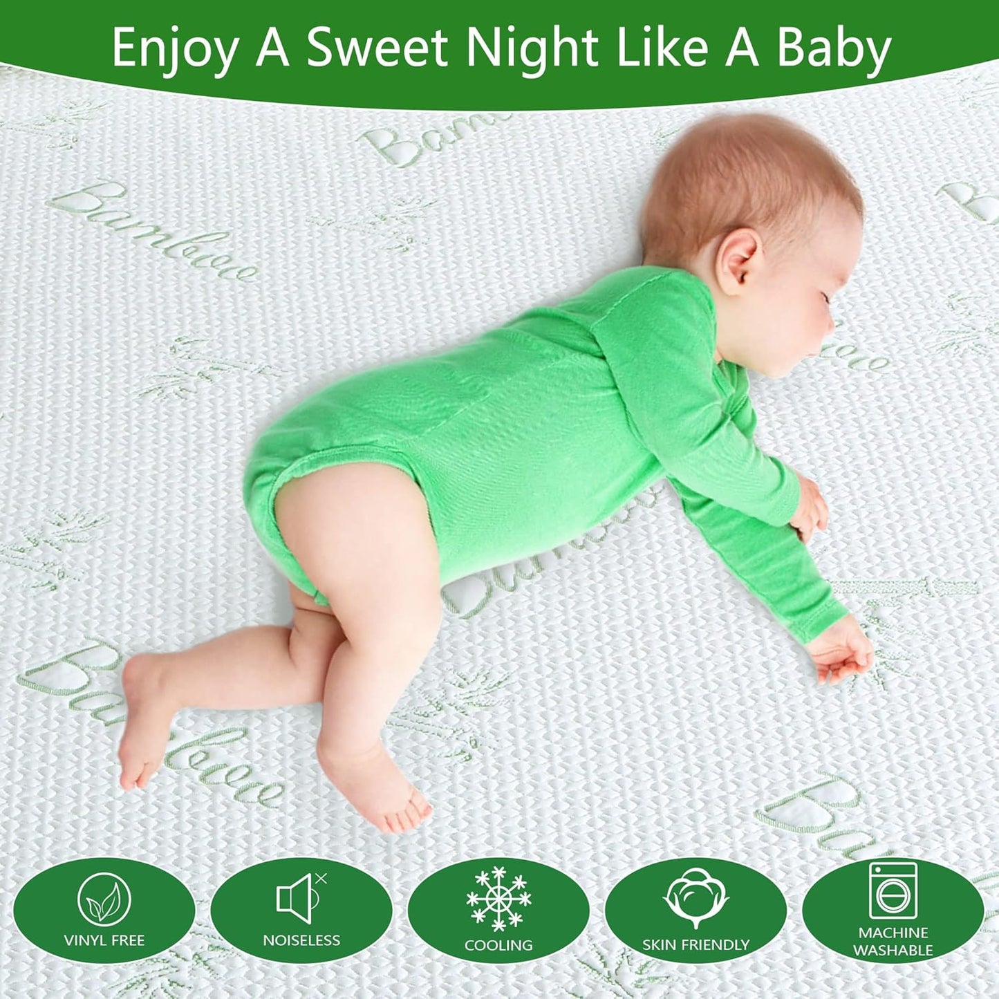 GOONIK Full Size Mattress Protector with 4 Straps, Waterproof Full Size Mattress Pad Cover with 6-16 inches Deep Pocket