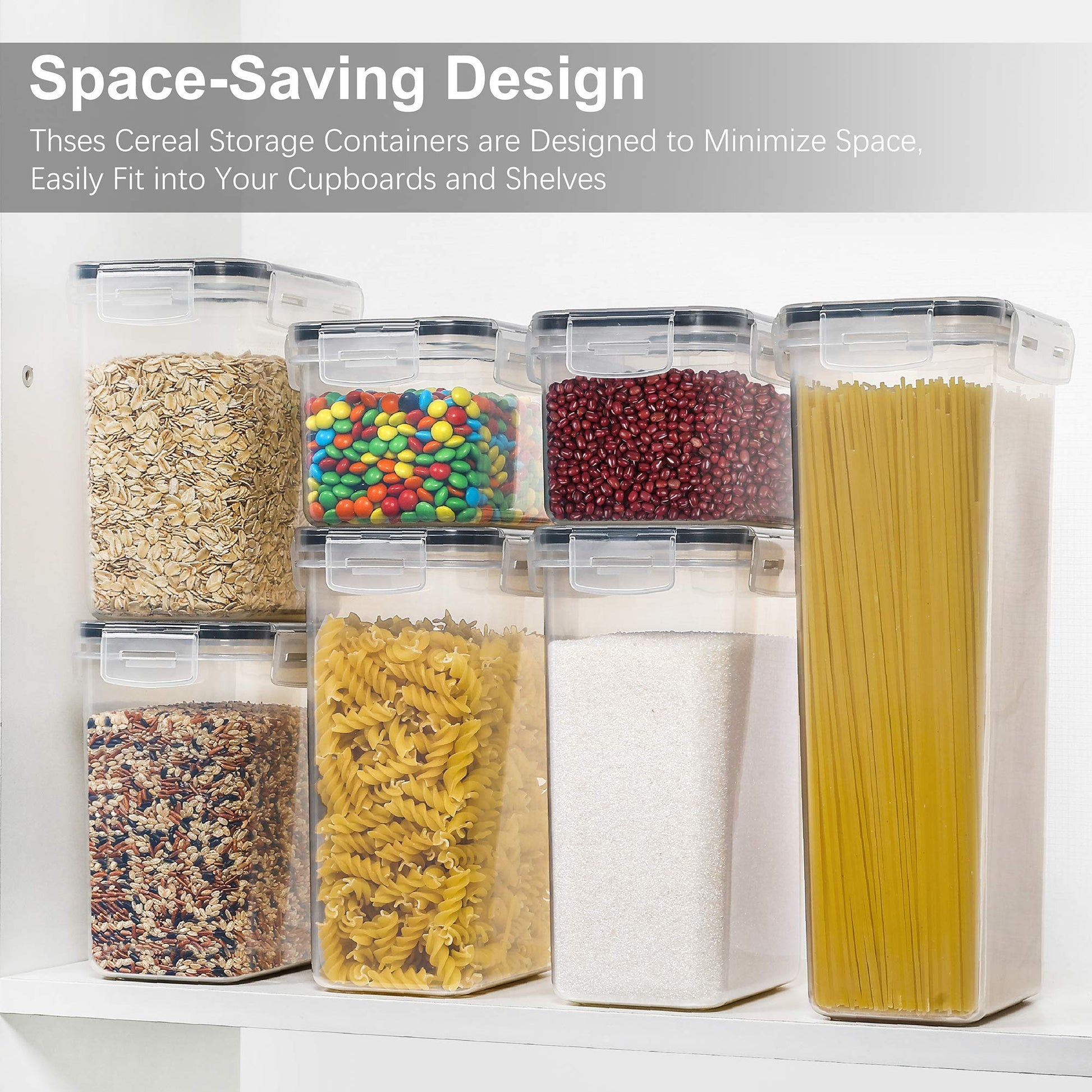 PANTRYSTAR Airtight Food Storage Containers with Lids, 7 PCS