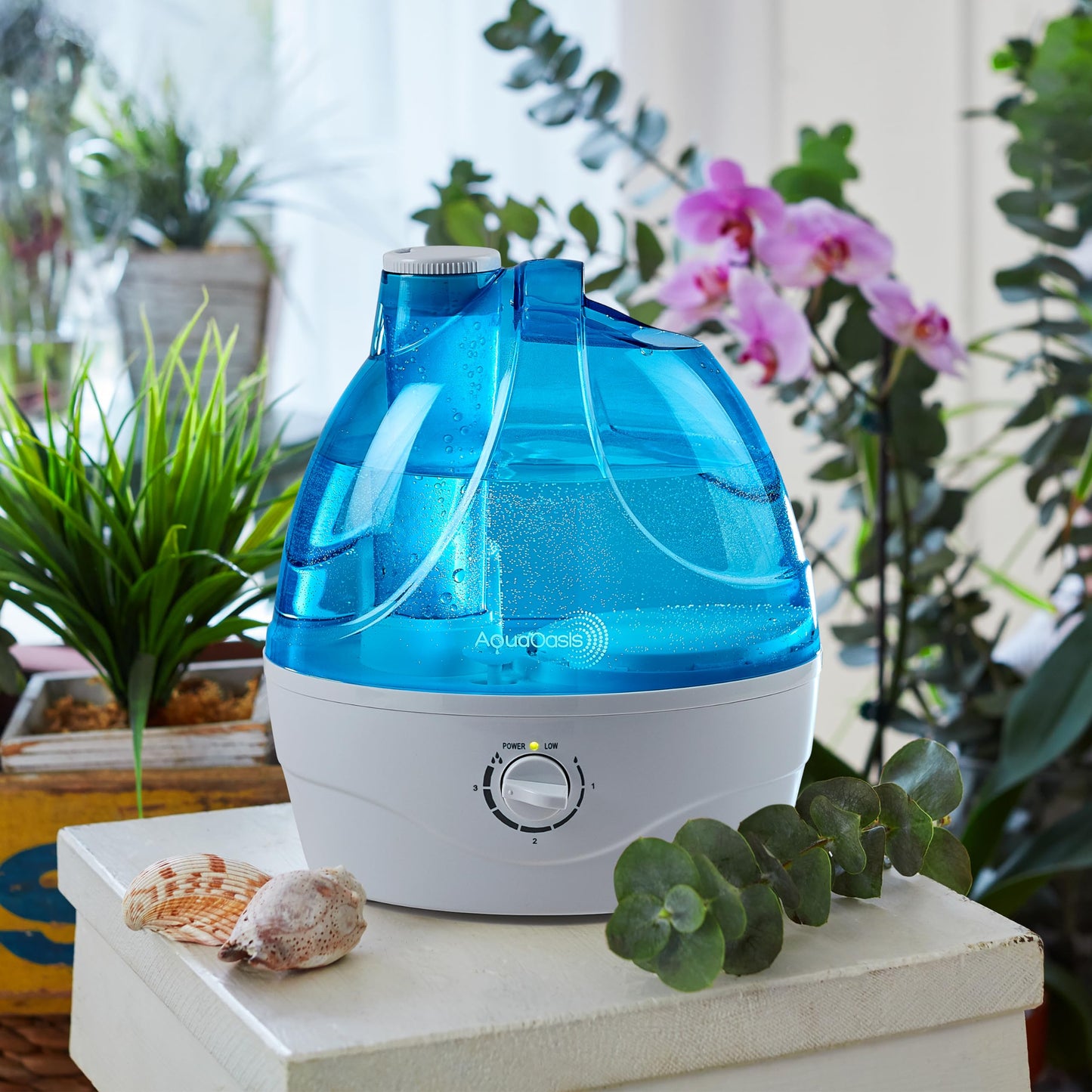 AquaOasis® Cool Mist Humidifier (2.2L Water Tank) Quiet Ultrasonic Humidifiers for Bedroom & Large