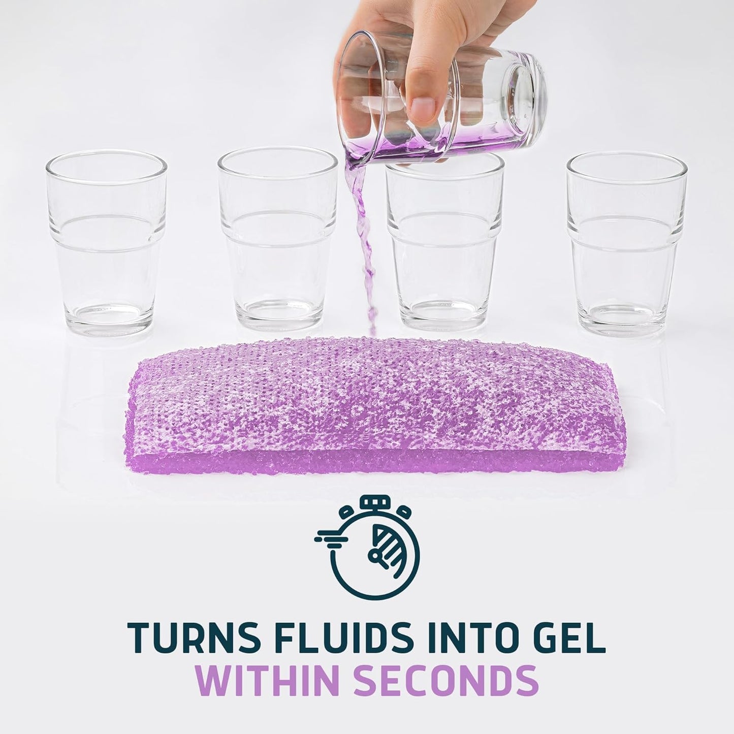 Lunderg Lavender Scented Super Absorbent Commode Pads - Medical Grade Value Pack 250 Count - for Disposable Bedside Commode Liners, Adult Chairs, Portable Buckets & Camping Toilet Bags - Light Scent