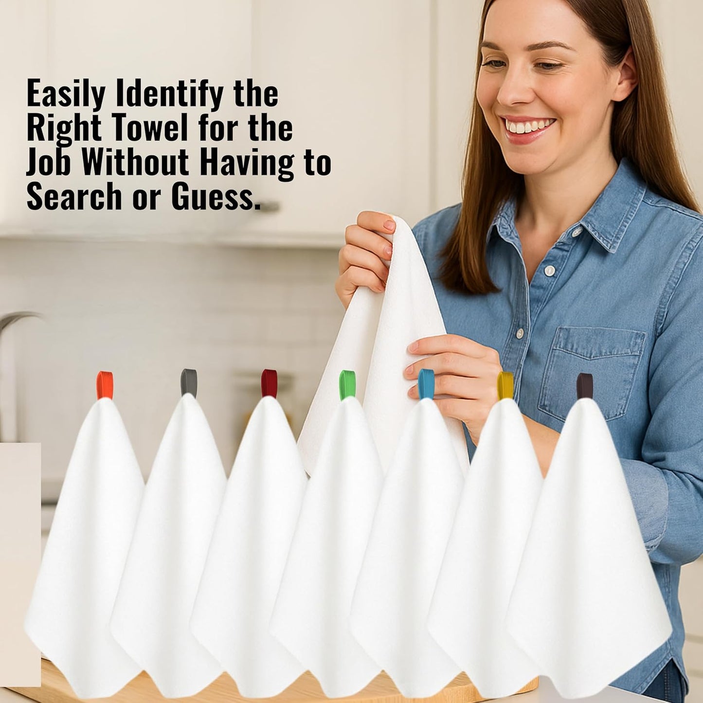 7-Pack Flat Flour Sack Towels – 100% Cotton Kitchen Dish & Tea Towels for Crafting, Embroidery, Baking & Bread Proofing – Thick, Absorbent, Quick-Drying – White (18x28)