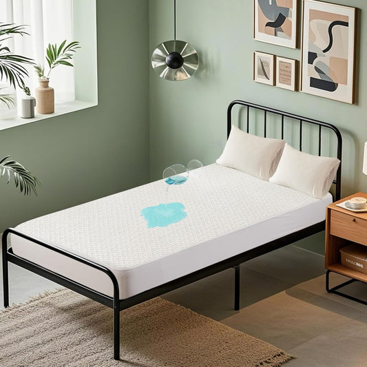 BEDLORE Waterproof Twin XL Mattress Protector, Noiseless Mattress Cover with Stretchable Pockets