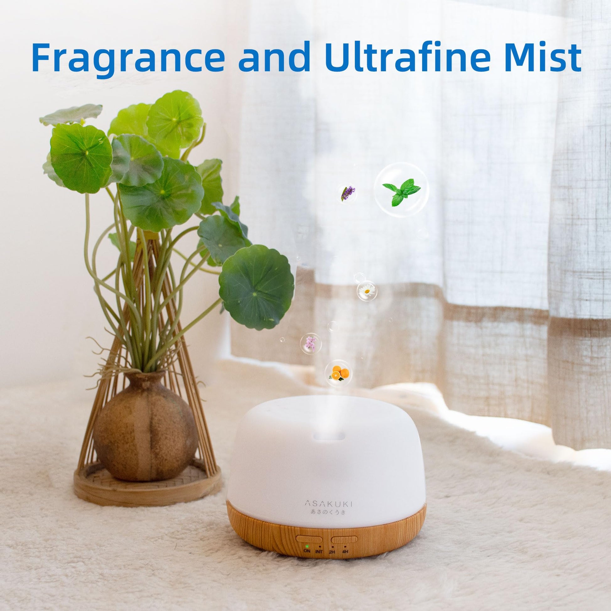 ASAKUKI Essential Oil Diffuser, 300ml Aromatherapy Oil Humidifier