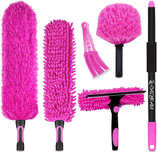15 Foot Dusters for Cleaning, Duster with Extension Pole 7-15ft, Microfiber Feather Duster Used for