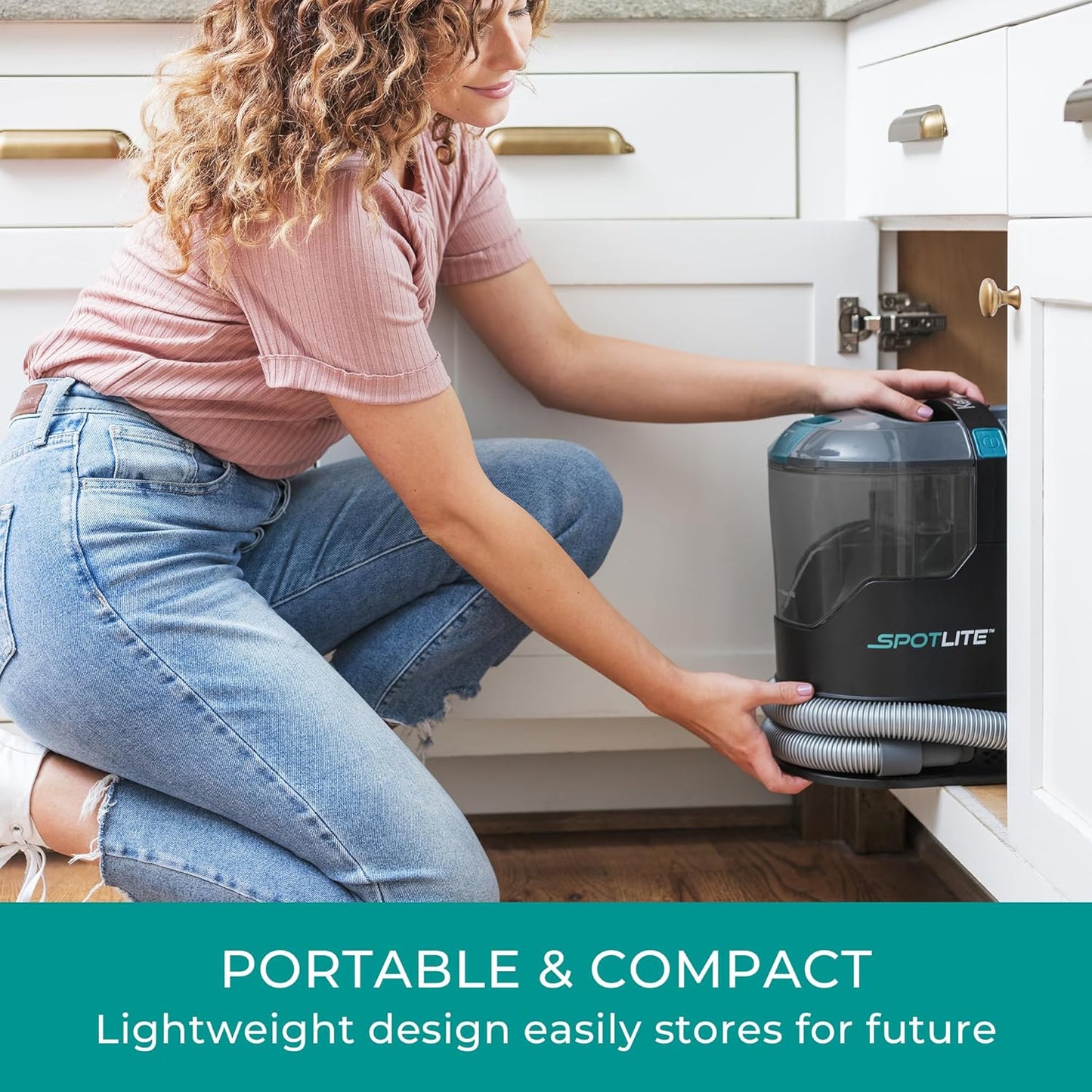 Kenmore KW2001.01 Upgrade SpotLite Portable Carpet Spot Cleaner & Pet Stain Remover, 17Kpa Powerful Suction with Versatile Tools for Upholstery, Couches, Car and Auto Detailer, Black