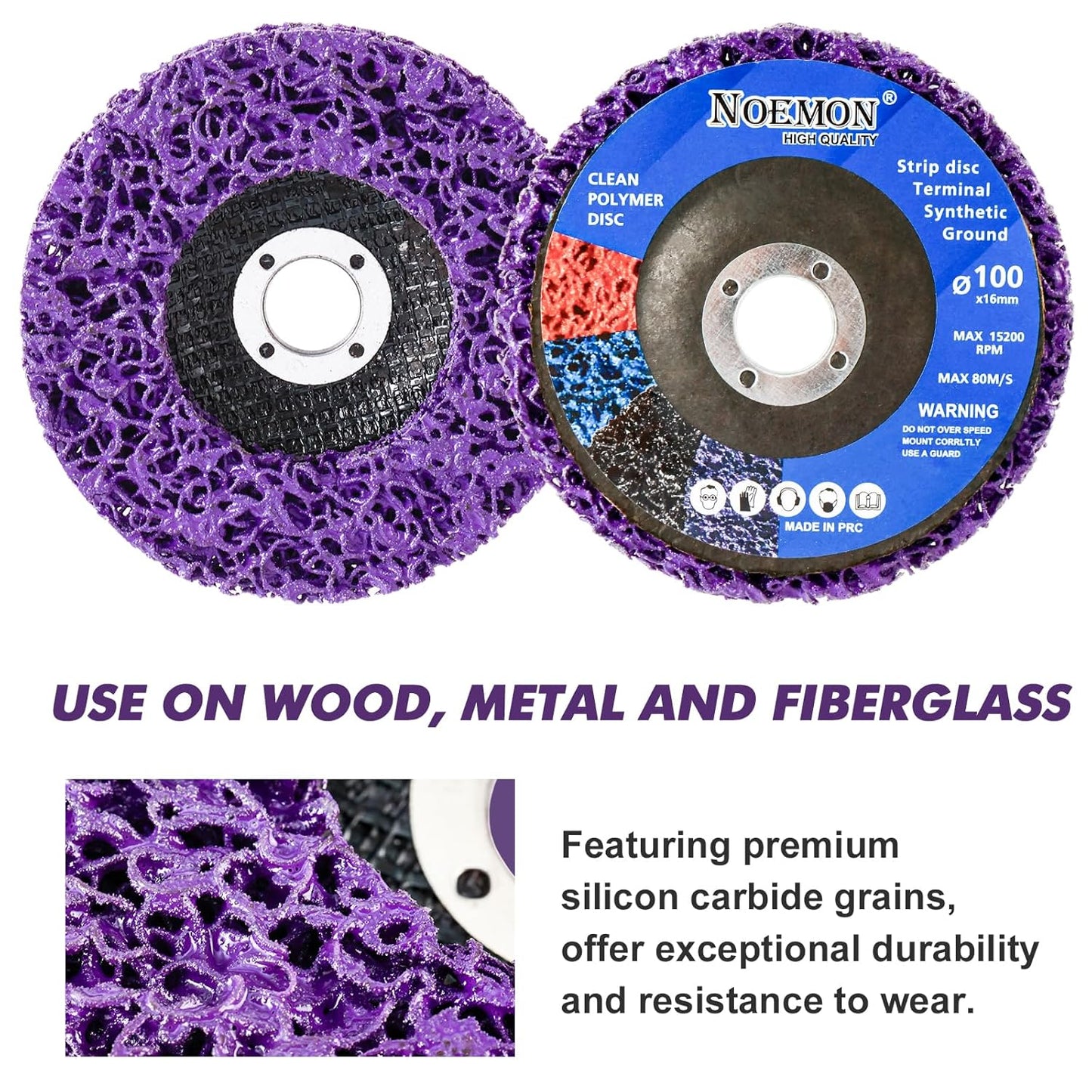 7 Pack Paint Eater Strip Disc Angle Grinder Rust Removal Disc Paint Stripper for Metal Paint Stripper Tool Rust Remover Angle Grinder Attachments Abrasive Wheels & Discs (4" x 5/8")