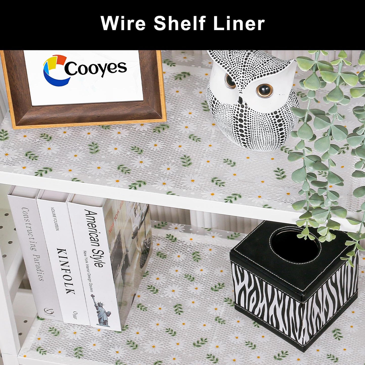 Cooyes Shelf Liner – Premium Non-Adhesive Cabinet & Drawer Liner for Kitchen – Waterproof Shelf