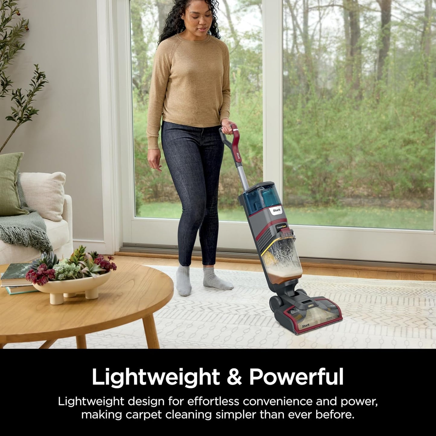 Shark CarpetXpert HairPro Upright Carpet Cleaner, Perfect for Pets, Lightweight & Powerful, Dirt, Grime, Hair & Odor Removal, Carpet Shampooer, Pet Cleaning Solution, Magenta, EX221BRN