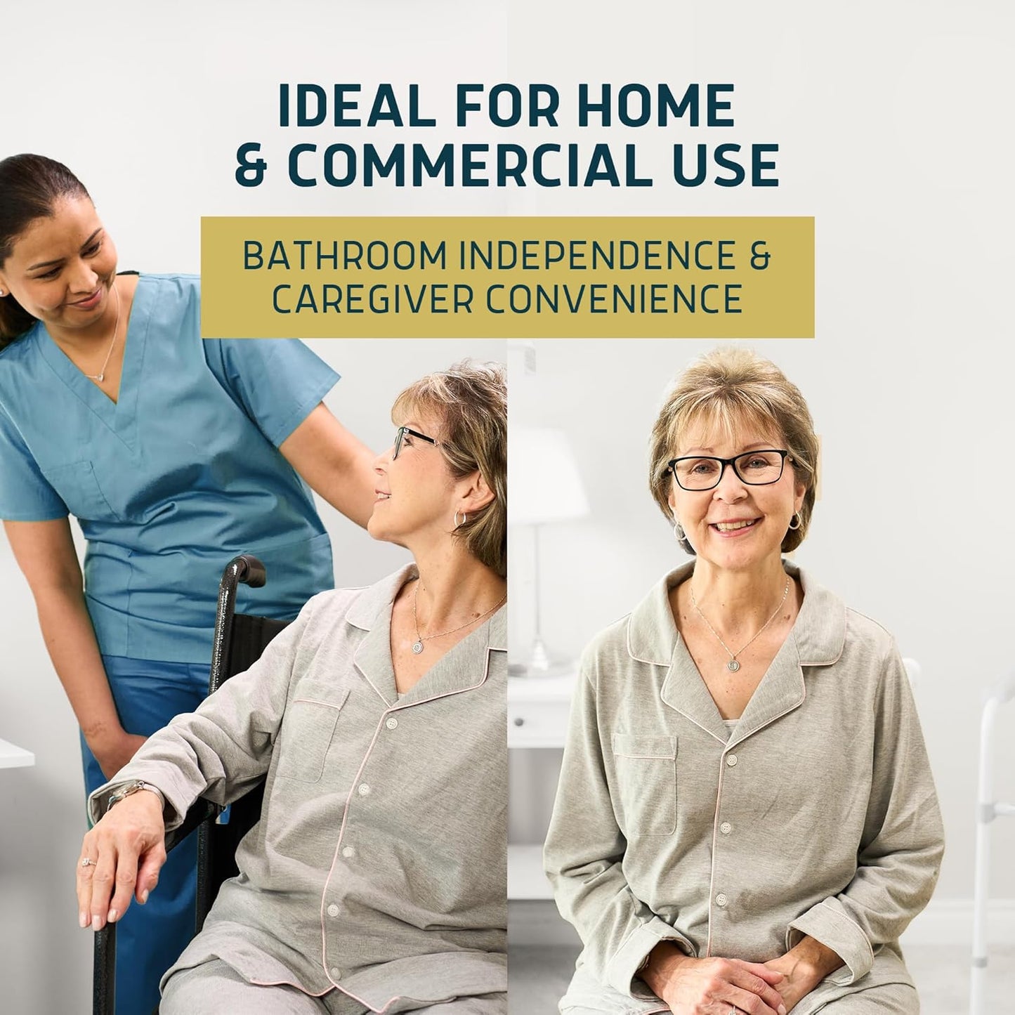 Lunderg Jasmine Scented Super Absorbent Commode Pads - Medical Grade Value Pack 100 Count - for Disposable Bedside Commode Liners, Adult Chairs, Portable Buckets & Camping Toilet Bags - Light Scent