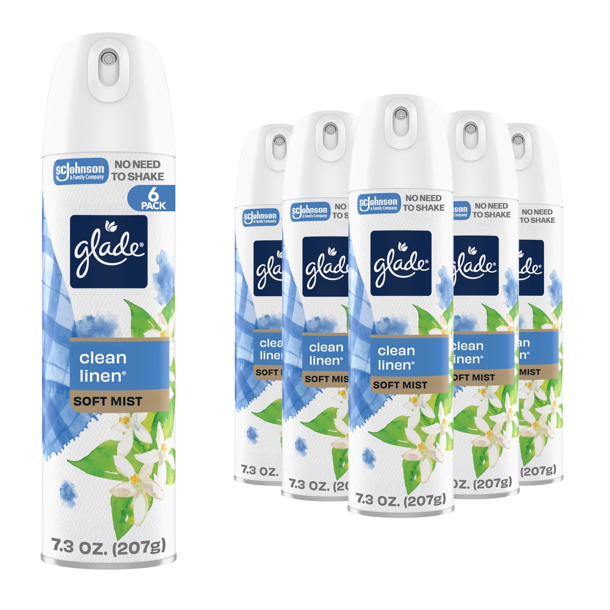 Glade Air Freshener Room Spray, Clean Linen Scent, Odor Fighting to Deliver Long Lasting Freshness