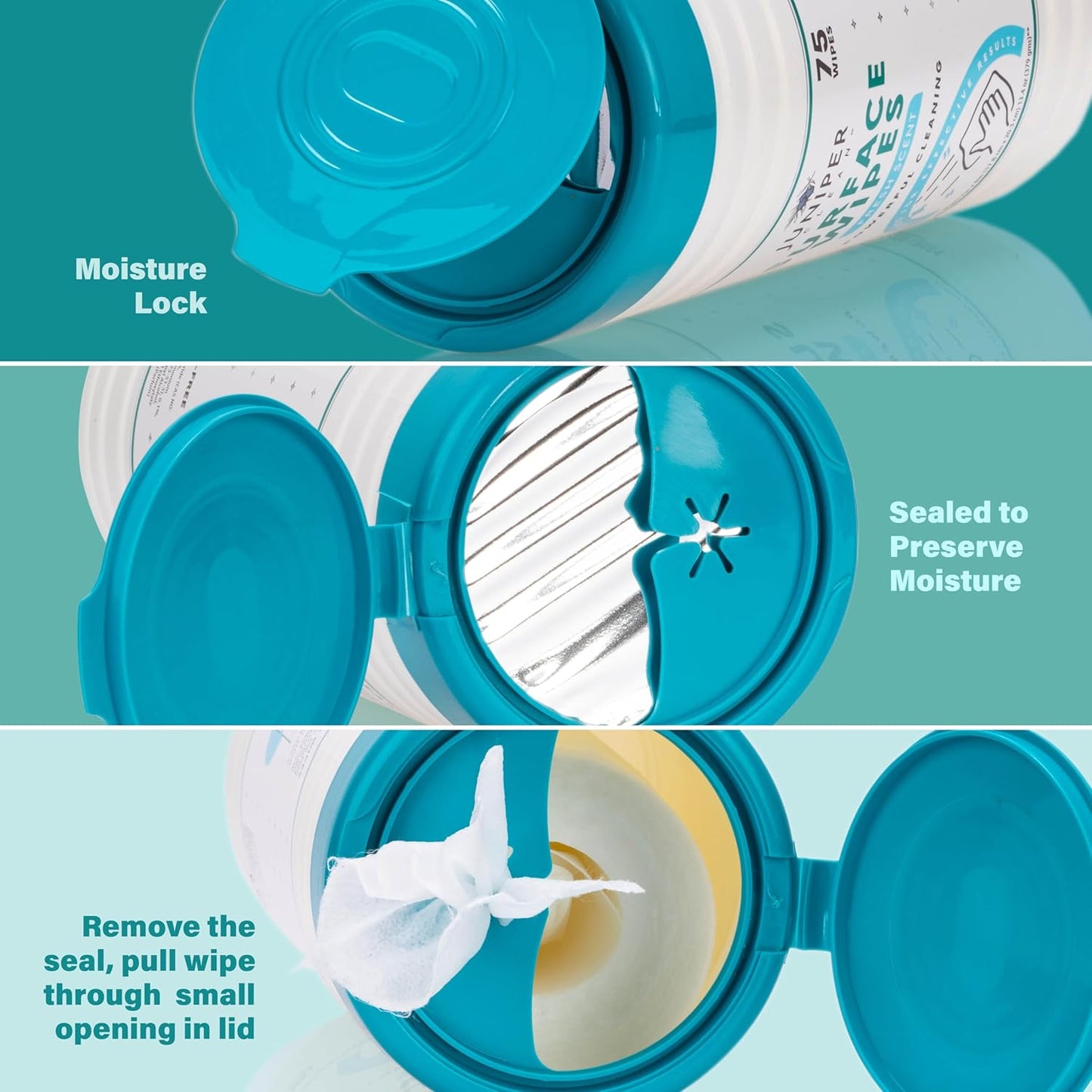 6 Pack Surface Cleaning Wipes Bleach Free, All-Purpose Cleaner for Bathroom, Kitchen, Office, 450 Count Canister, 7.5" x 7" Sheet, Fresh Scent, Lint Free & Durable