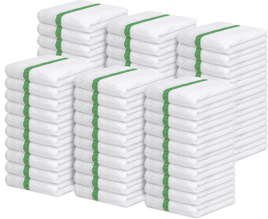 Avalon Towels Terry Bar Mop Towels (Value Pack of 60) Size 16"x19" – Absorbent and Durable, Multipurpose Cleaning Rags, Cotton Cleaning Cloths, Terry Cloth Rags, Reusable Shop Rag