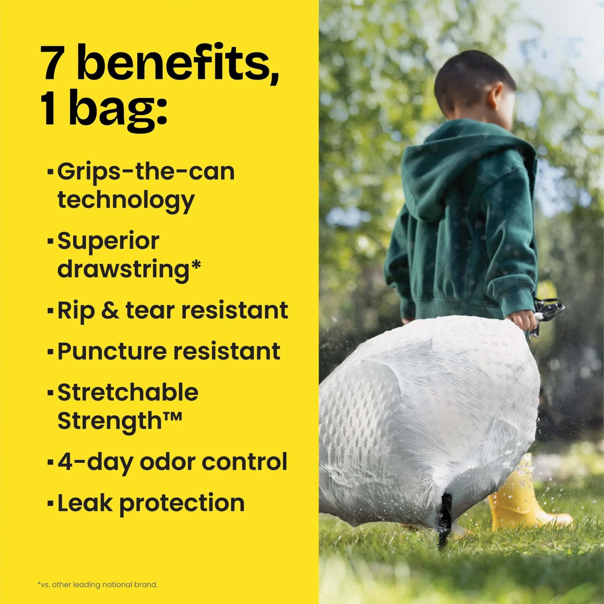 Glad ForceFlex Kitchen Trash Bags, Rip and Tear Resistant, Gain Original Scented Tall Garbage Bags