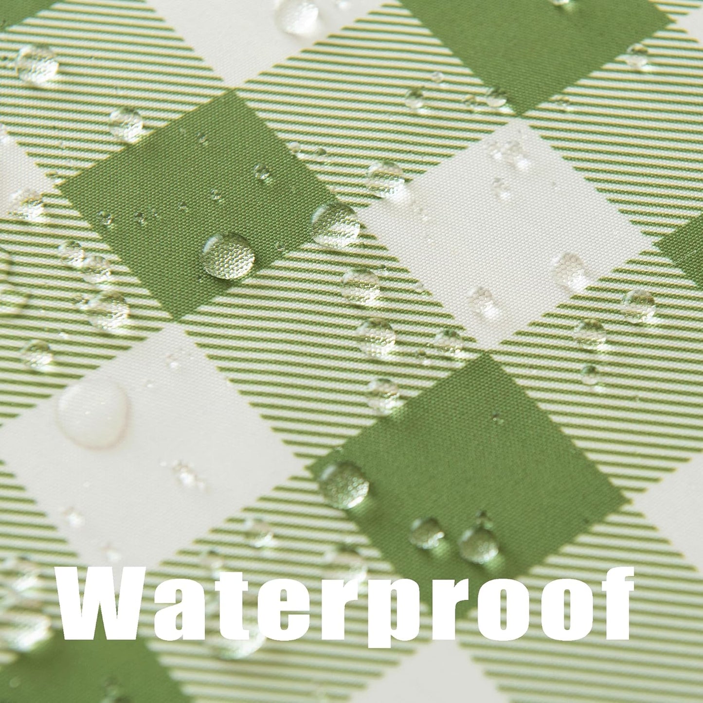 Classic Gingham Tablecloth Fabric - Oblong 58x120 Water Resistant Chequered Pattern Table Cloth for Indoor/Outdoor Use - Tabletop Cover for Birthday, Picnics, Gardens, and Parties