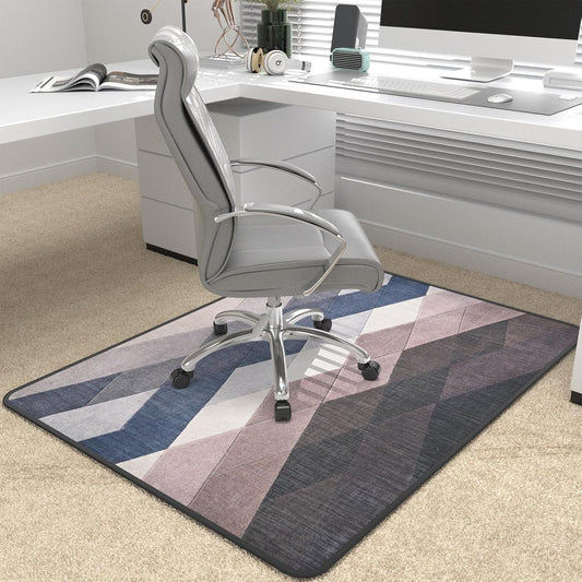Heavy Duty Office Chair Mat for Carpet and Hardwood Floor Bohemian Desk Chair Mat Rug 36'' x 48''
