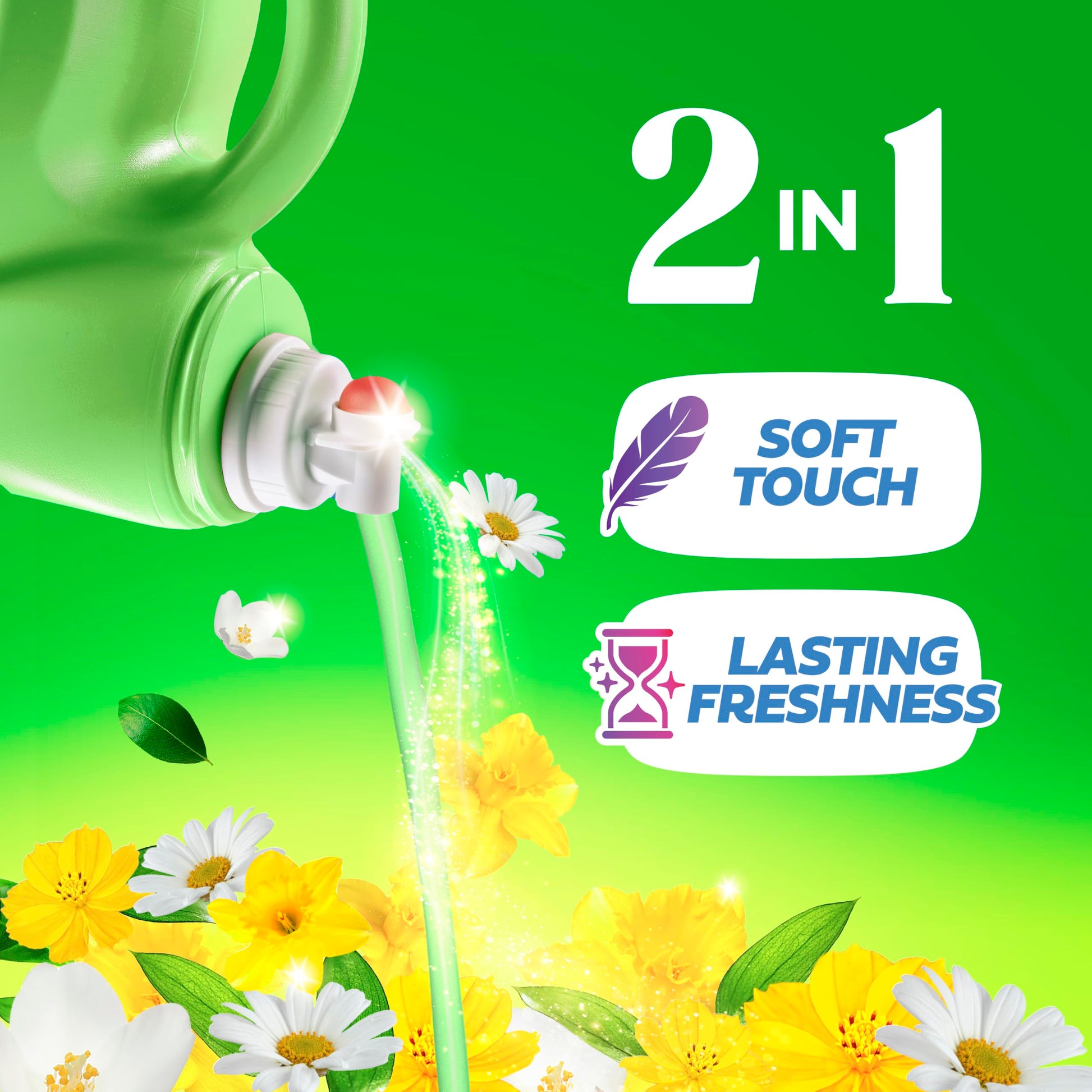 Gain, Liquid Laundry Fabric Softener, Laundry Conditioner, Long Lasting Scent, Softens, Freshness