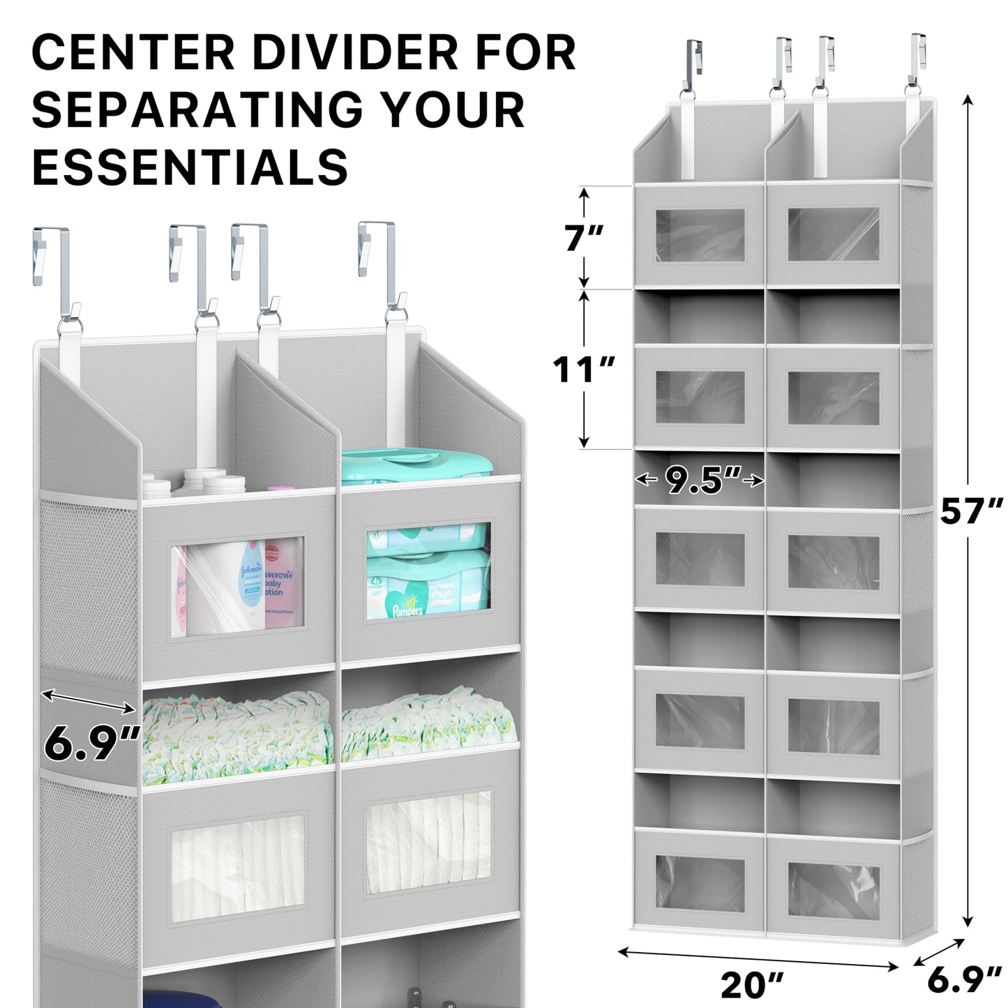Simple Houseware Extra Large Heavy Duty 10 Pockets Over the Door Organizer