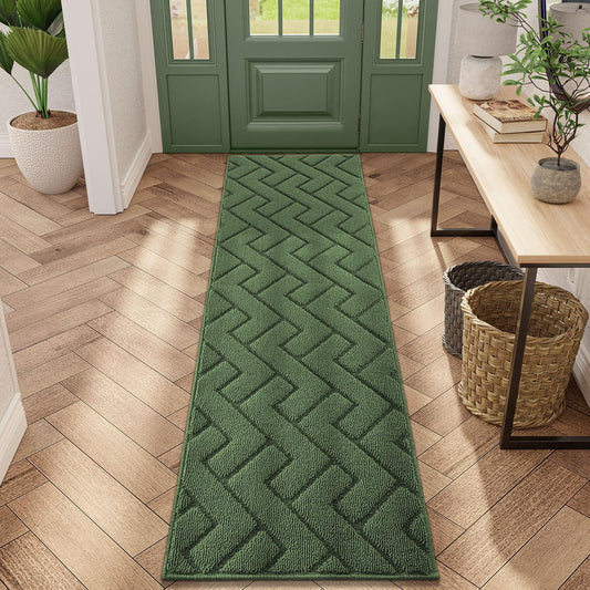 hicorfe Indoor Doormat,Front Back Door Mat Rubber Backing Non Slip Door Mats 20"x59" Absorbent