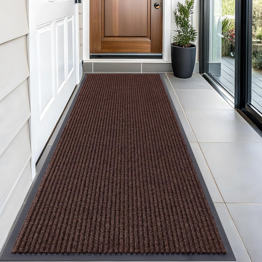 OLANLY Front Door Mat Indoor Outdoor Entrance, Waterproof Heavy Duty Doormat, Fade Resistant, Low