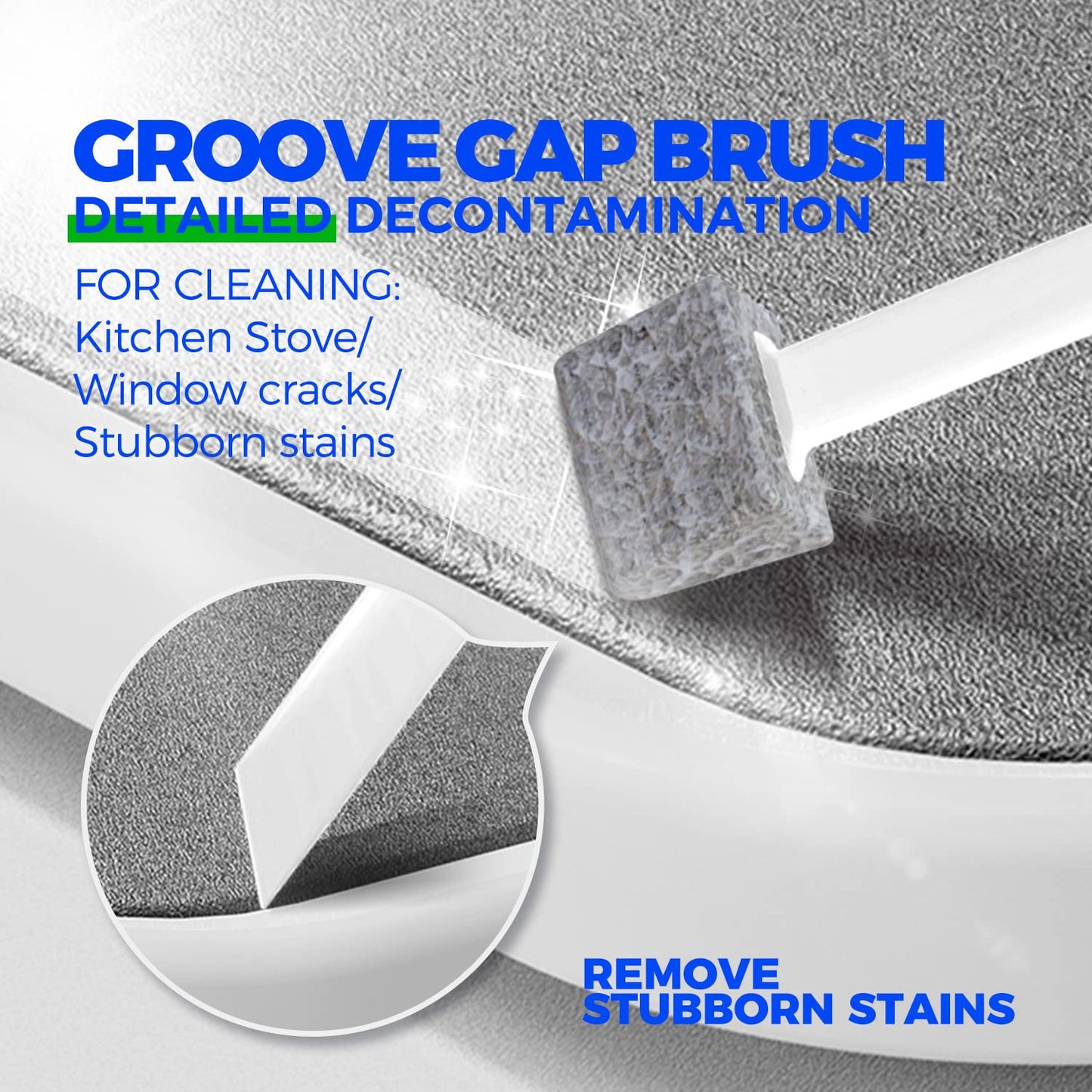 Holikme 7 Pack Cleaning Brush Scrub Brush Kitchen Brush for Floor,Green
