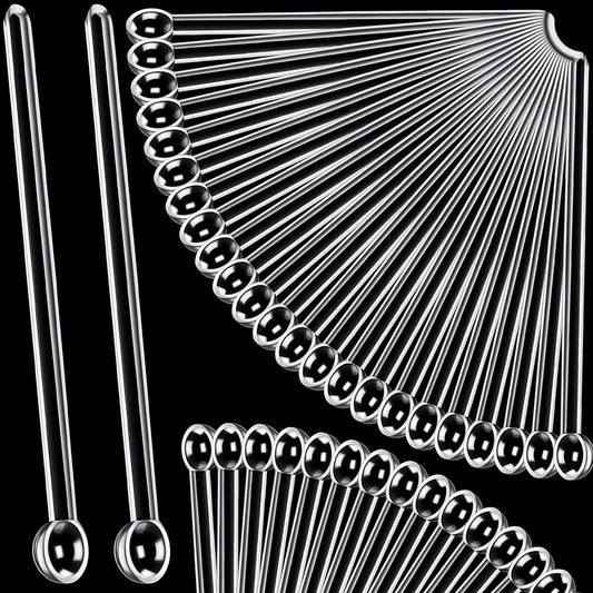 Honeydak 1/32 Teaspoon Micro Scoops 150 Milligram Mini Measuring Spoons Tiny Little Plastic Scoop