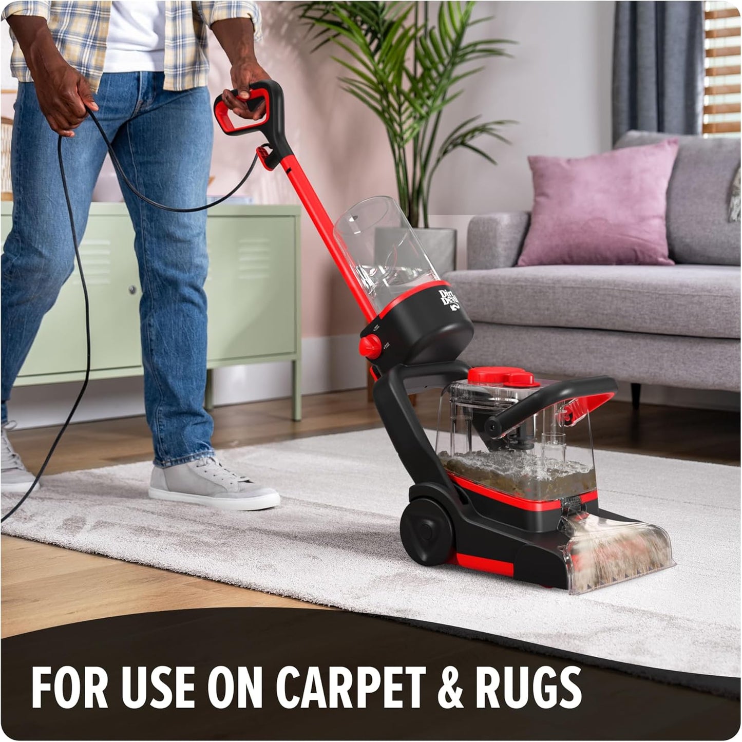 Dirt Devil Pet Carpet Cleaner Solution, 64 oz., Tropical Breeze Scent, Carpet Shampoo Solution, Eliminates Pet Stains and Odors, Pair with Dirt Devil Full Size Carpet Cleaner Machines