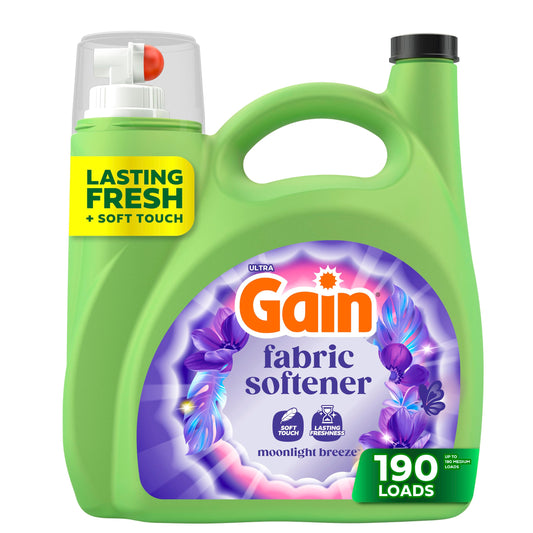 Gain, Liquid Laundry Fabric Softener, Laundry Conditioner, Long Lasting Scent, Softens, Freshness