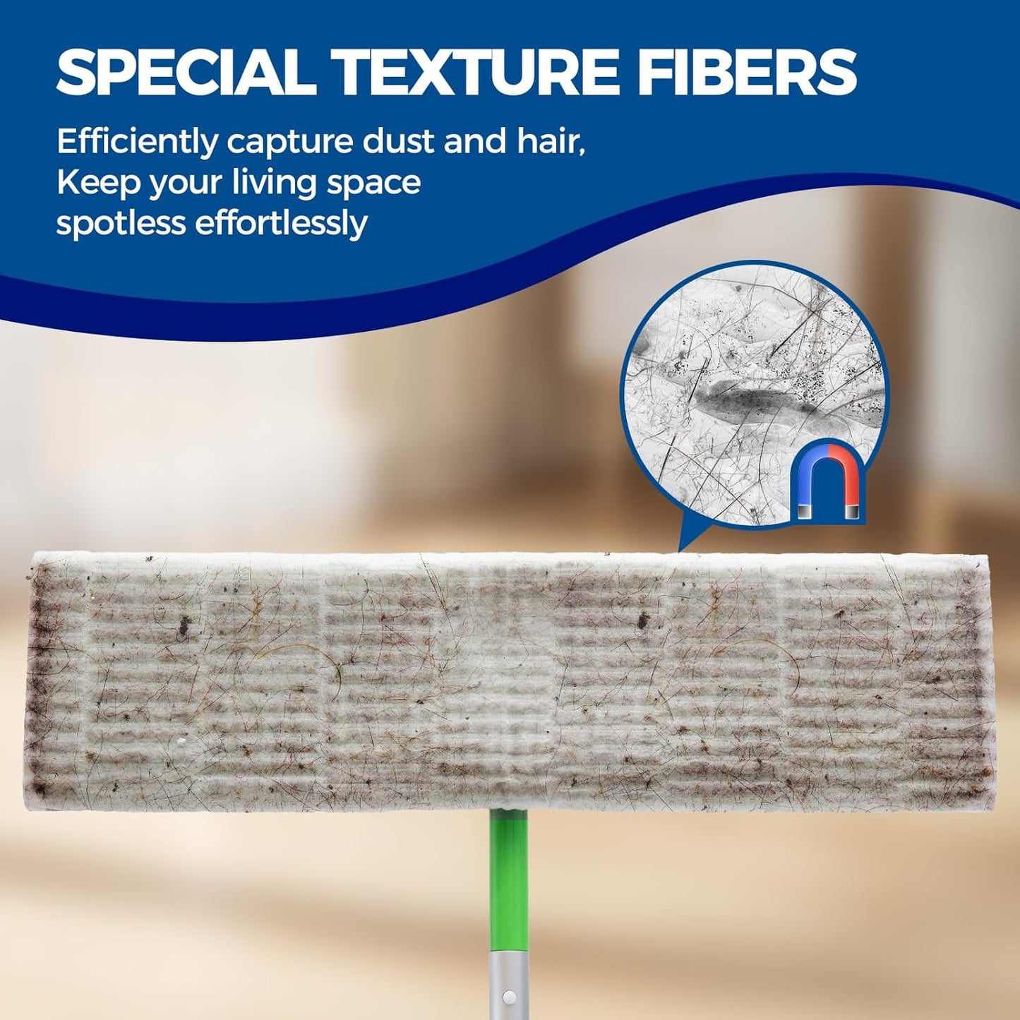 XL Dust Sweeping Cloths Dry Mop Pads for XL Sweeper Disposable X Large Floor Cleaning Mop Refills, 9.84x17.71 Inch, 80 Count