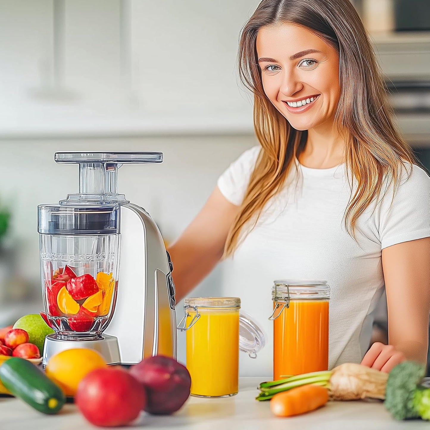 ComSaf Glass Jars with Airtight Lid Set of 6，Mason Jars 16 oz with Lids, Pint Jar, Canning Jar, Airtight Canister with Seal Wire Clip Fastening for Vanilla, Pickle, Cookie, Honey