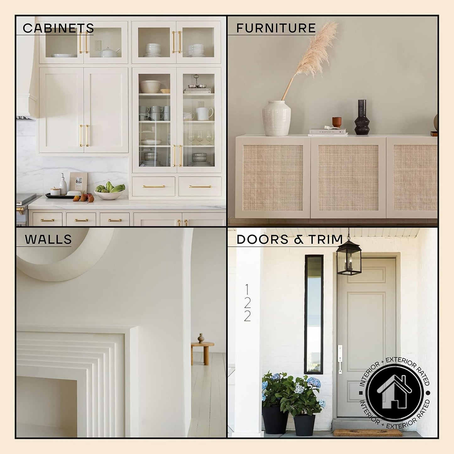 soto Paint Touch Up, Set of 12, Multi-Surface, Matte & Satin Finish (Neutrals) - White, Beige + Black Scratch Repair for Furniture, Walls, Cabinets, Trim, Doors, Indoor/Outdoor