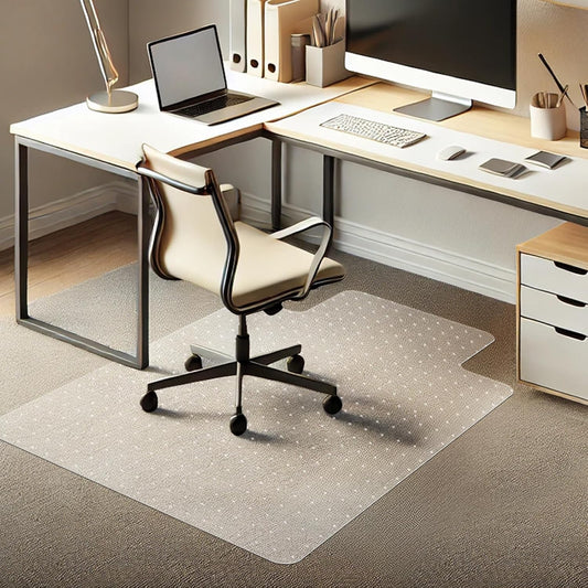 Azadx Chair Mat for Carpet 48"x 36" with Lip Chair Mat for Carpeted Floors, Office Chair Mat for