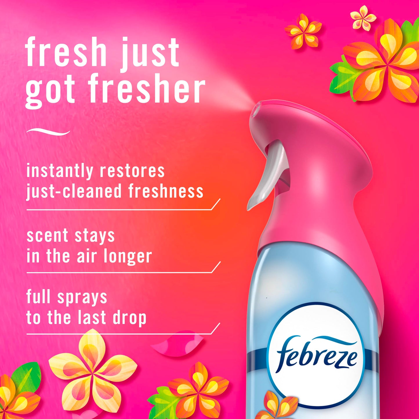 Febreze Air Mist, Air Freshener Spray, Odor Fighting Room Spray, Deodorizer for Home Bathroom