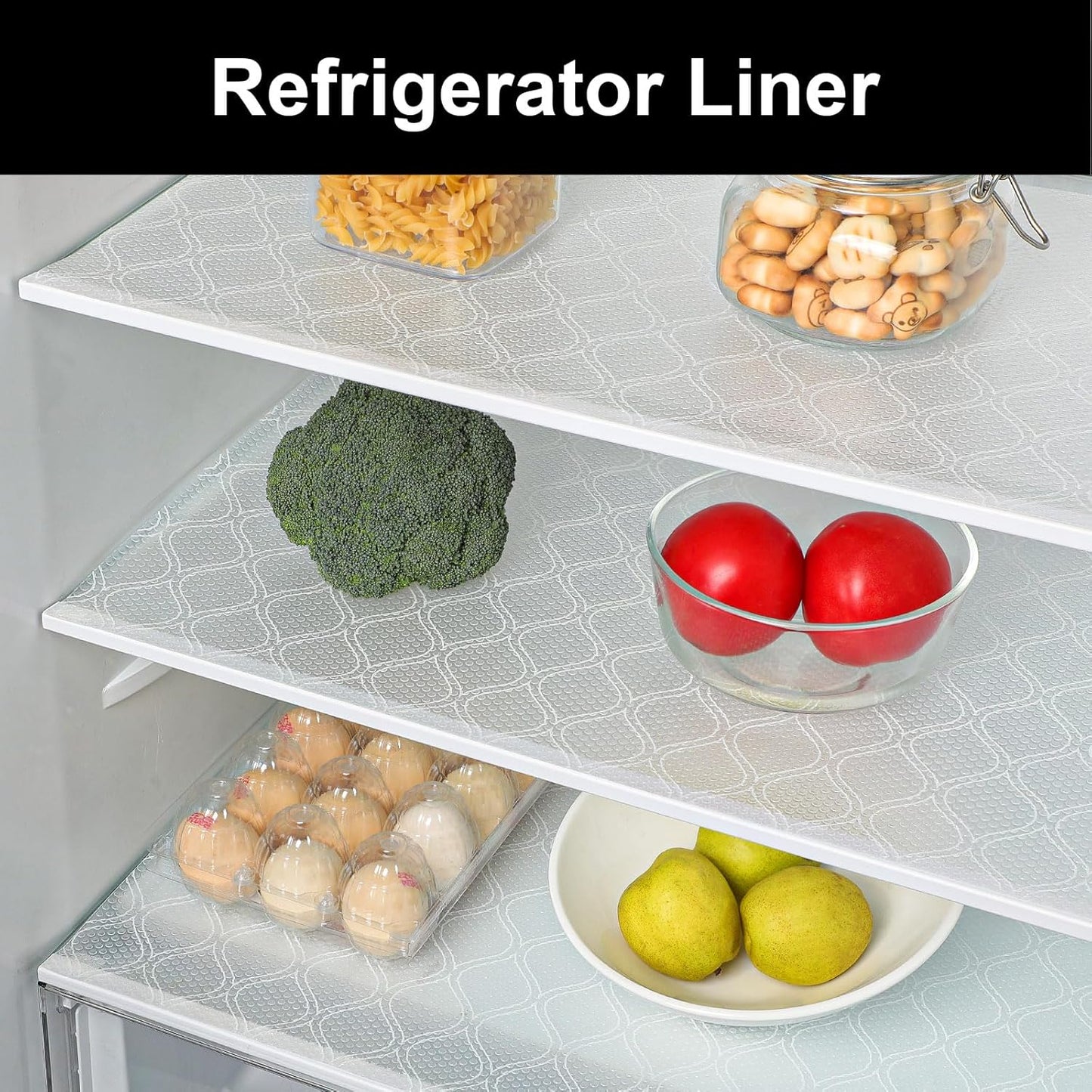 Cooyes Shelf and Drawer Liner for Kitchen Cabinets Non-Adhesive, Waterproof Non-Slip Cabinet Liners for Desk, Refrigerator, Shelves, Bathroom Drawers, Cabinet Protection