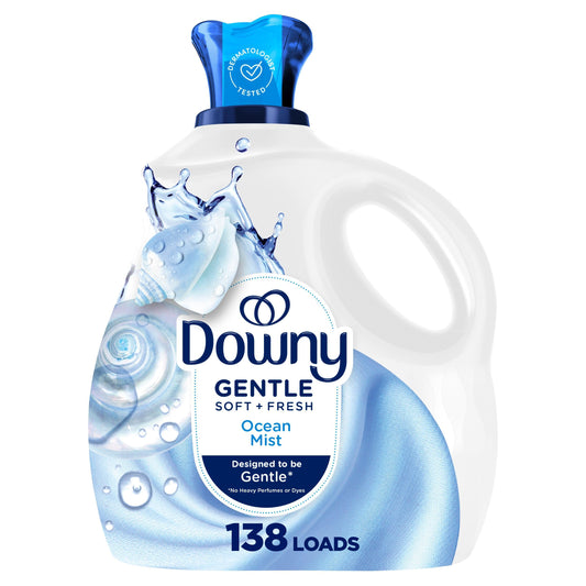 Downy Gentle Soft + Fresh Fabric Softener Liquid, Liquid Fabric Softener Designed to be Gentle on