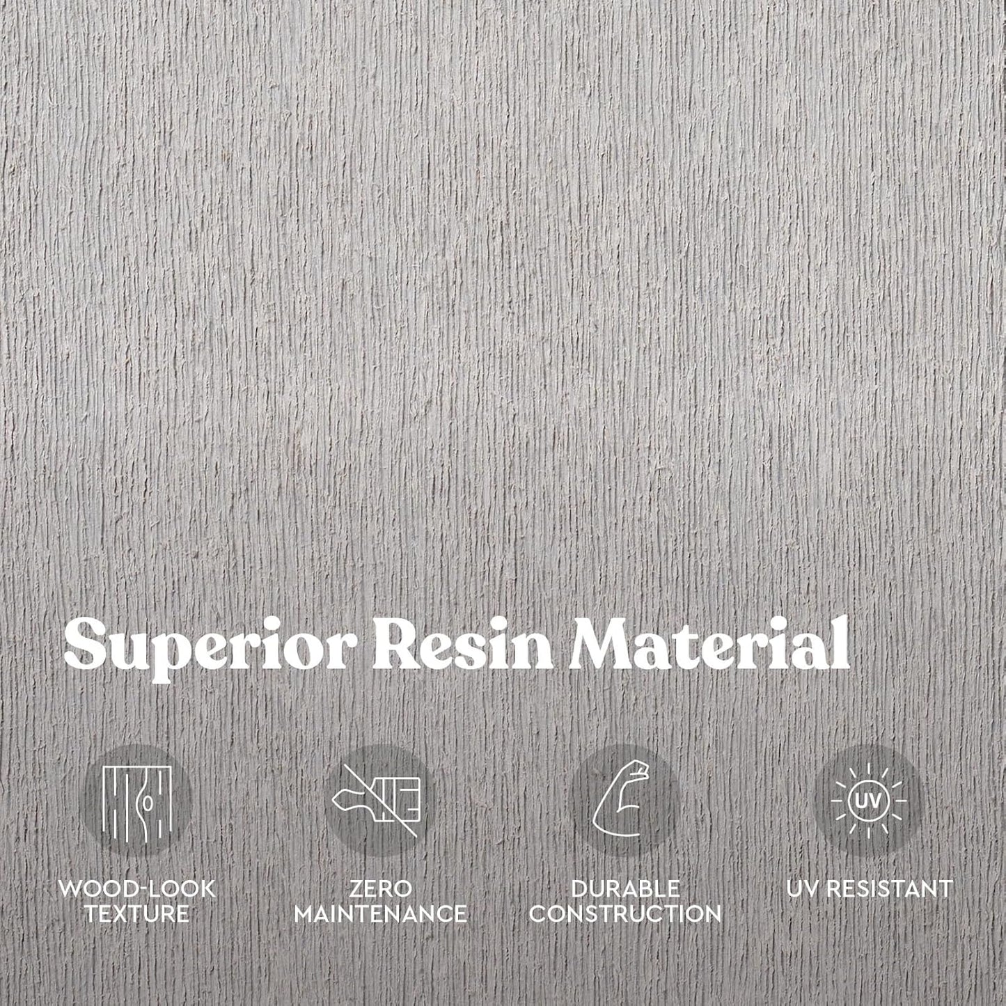 Keter Rockford Resin 38 Gallon Outdoor Kitchen Trash Can with Lid and Drip Tray for Easy Cleaning-Perfect for Patio Dining, Grey