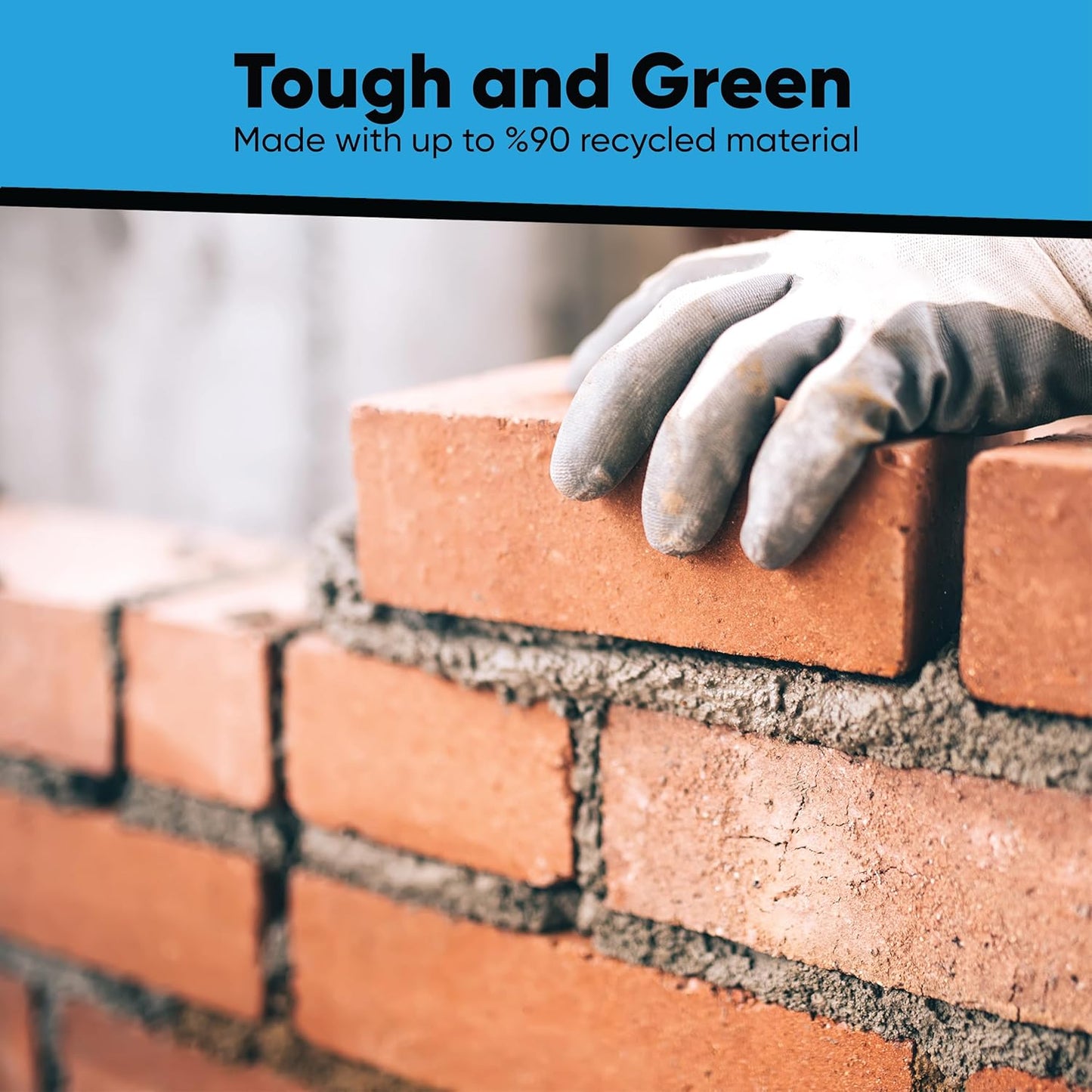 Contractor Garbage Bags 55 Gallon Heavy Duty | 50 Count | 3 Mil Construction Bags Heavy Duty with Ties | 55 Gallon Trash Bag Heavy Duty for Contractors