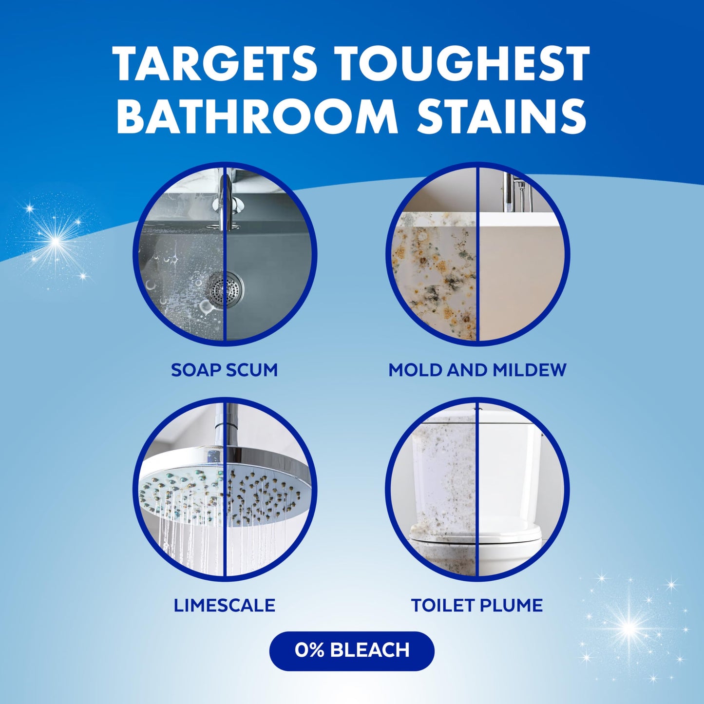 Lysol Power Foaming Bathroom Cleaner, Multipurpose Cleaner for Showers, Bathtubs, Sinks