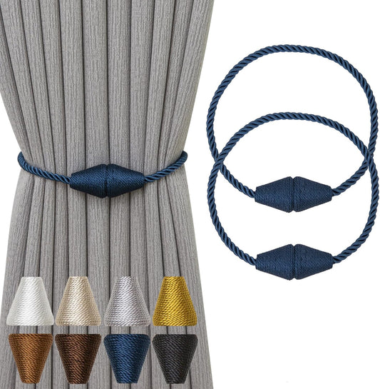 Magnetic Curtain Tiebacks 2 Pack Outdoor Rope Curtain Tie Backs Decorative Window Treatment
