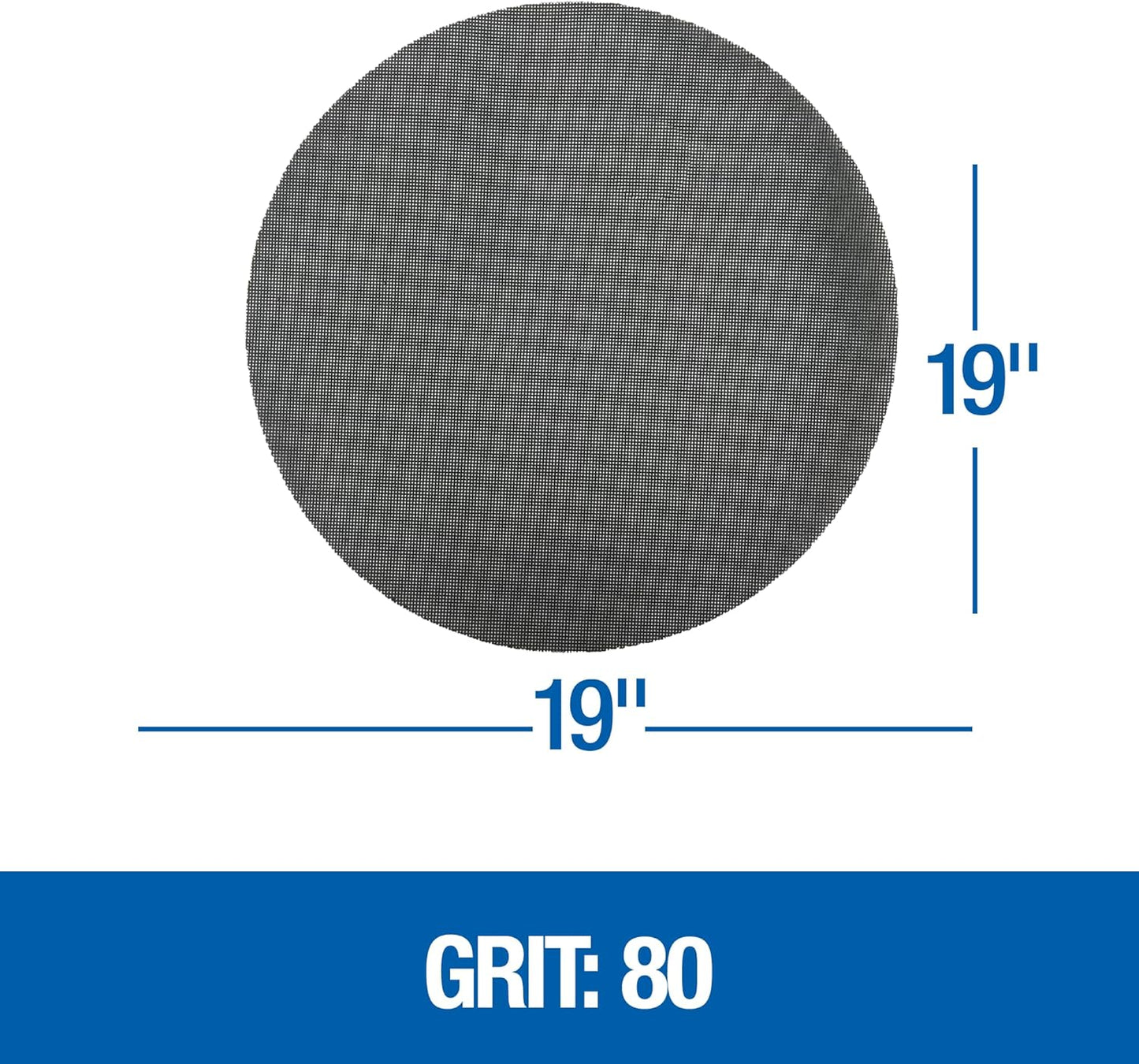 446080 Floor Sanding Screen Disc, 10 Pack, 19", Grit 100 Grit 80