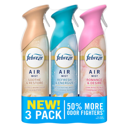 Febreze Air Mist, Air Freshener, Odor Fighting Room Spray, Deodorizer for Home Bathroom Kitchen