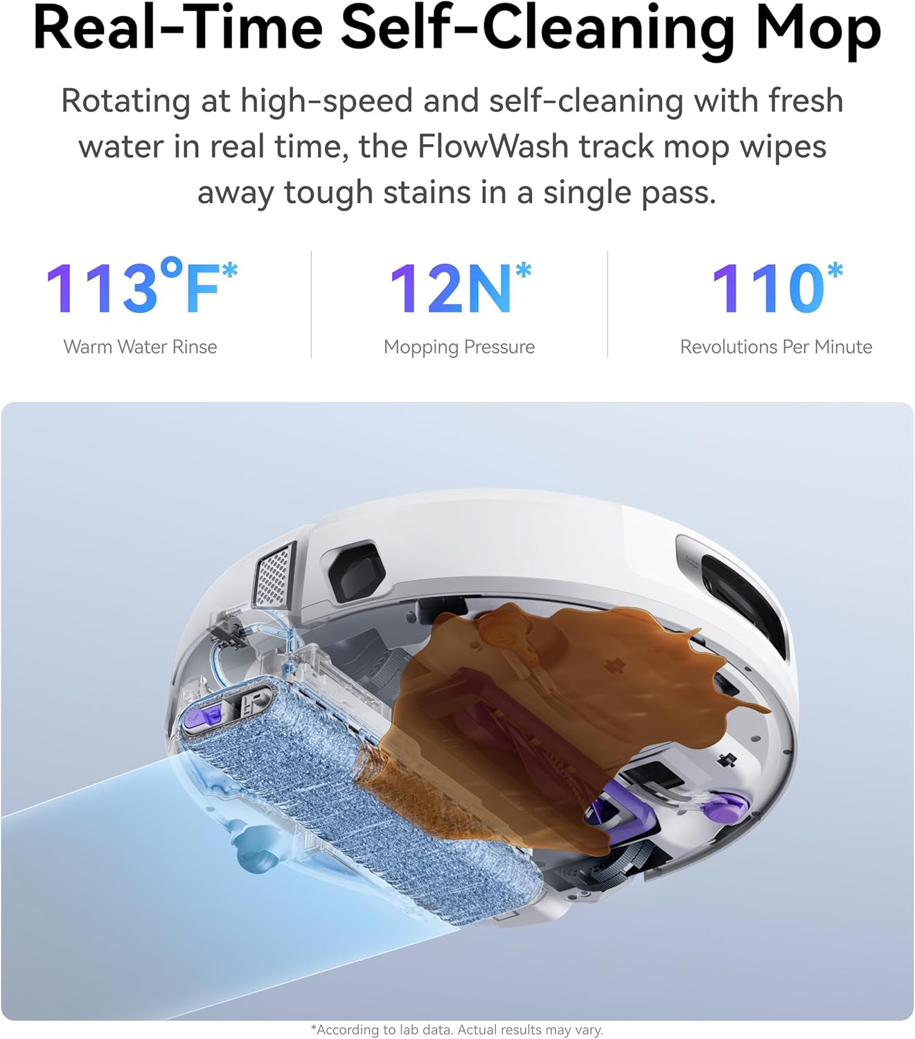 NARWAL Flow Robot Vacuum and Mop Combo, FlowWash Real-Time Self-Cleaning Track Mop, 22,000 Pa Suction, Dual-Camera AI Obstacle Avoidance, Carpet & Edge Cleaning, Self-Emptying Robot Vacuum