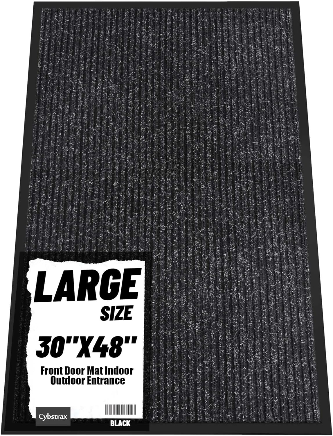 Front Door Mat Indoor Outdoor Entrance, 30" x 48" Dirt Resistant and Absorbent Door Mat, TPR Backing Non-Slip Doormats, Easy to Clean, Low Profile Welcome Floor Mat for Outside Entry