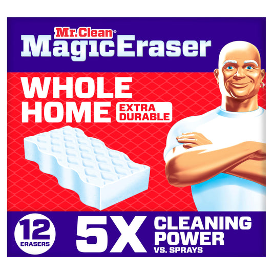Mr. Clean Magic Eraser Sponge, All Purpose Cleaner, Cleaning Scrubber, Wall, Sneaker, Kitchen