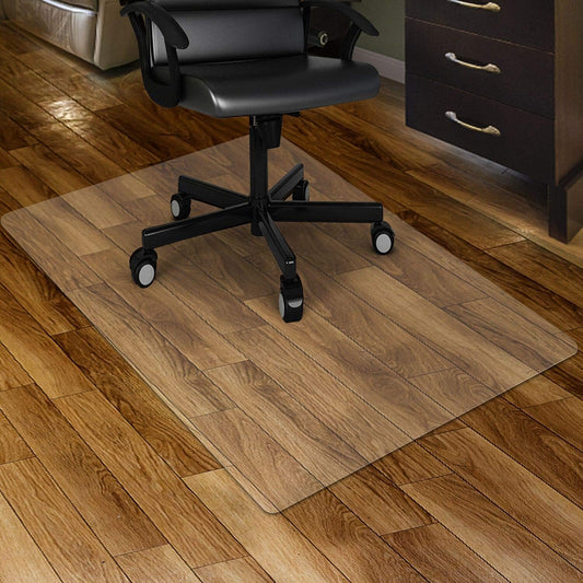 Kuyal Clear Chair mat for Hardwood Floor 46 x 60 inches Transparent Floor Mats Wood/Tile Protection