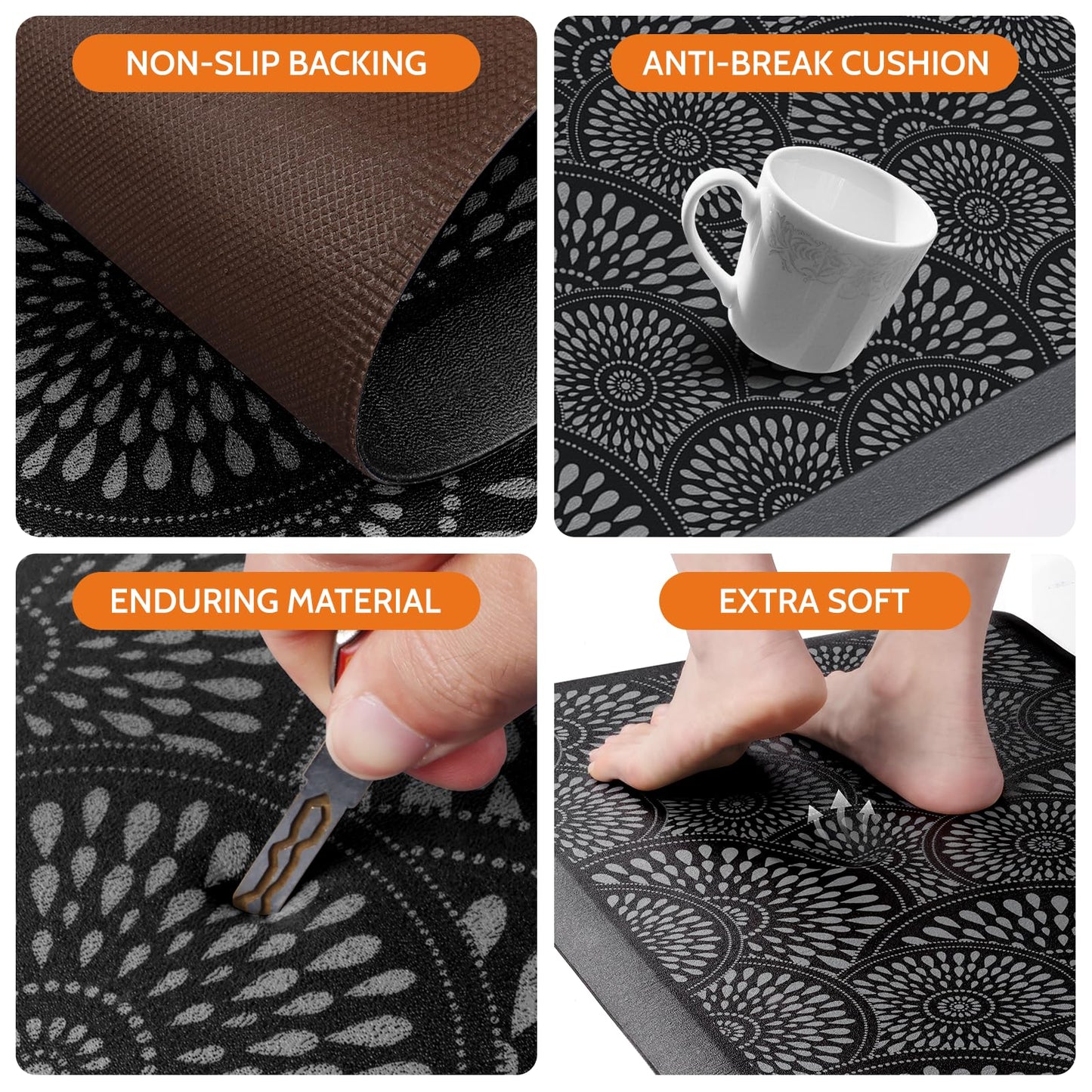 Mattitude Kitchen Mat, Waterproof Non-Slip Standing Mats and Rugs